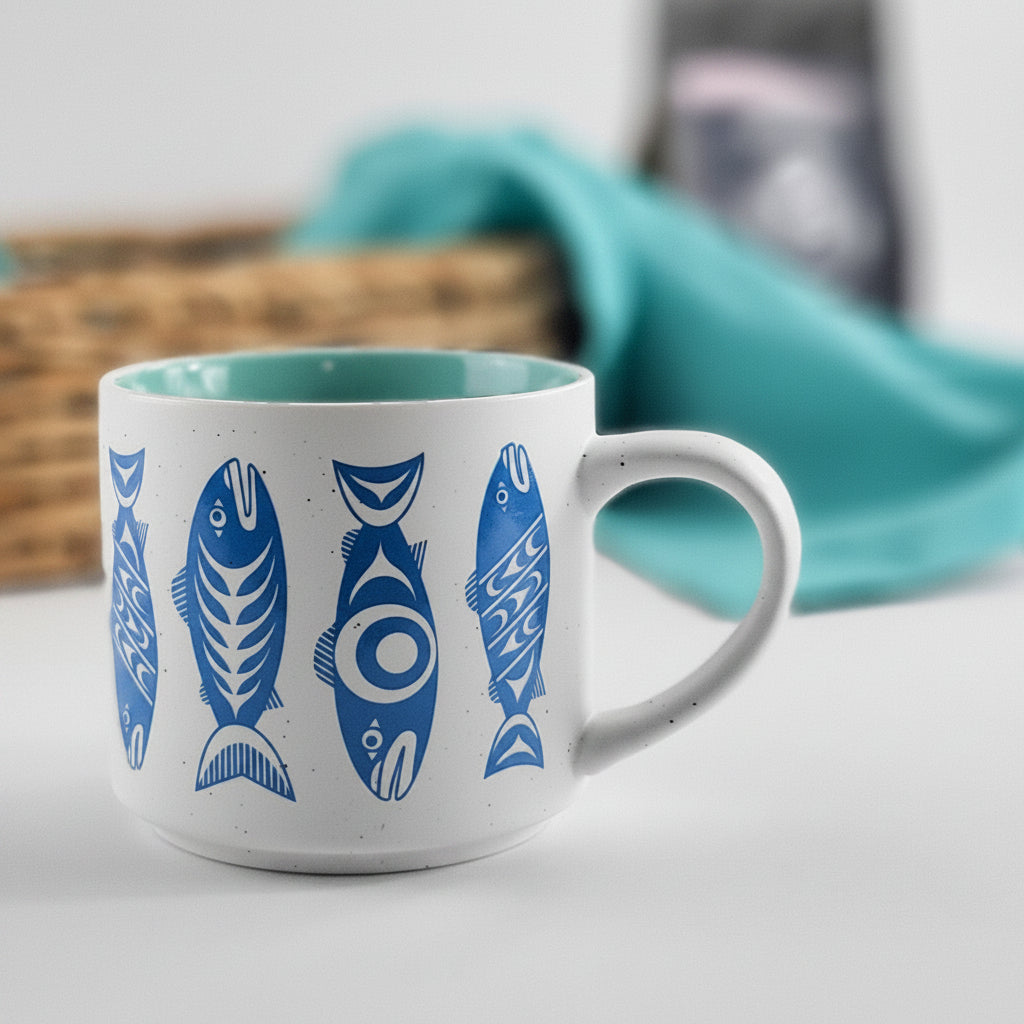 Salmon in the Wild Ceramic Mug