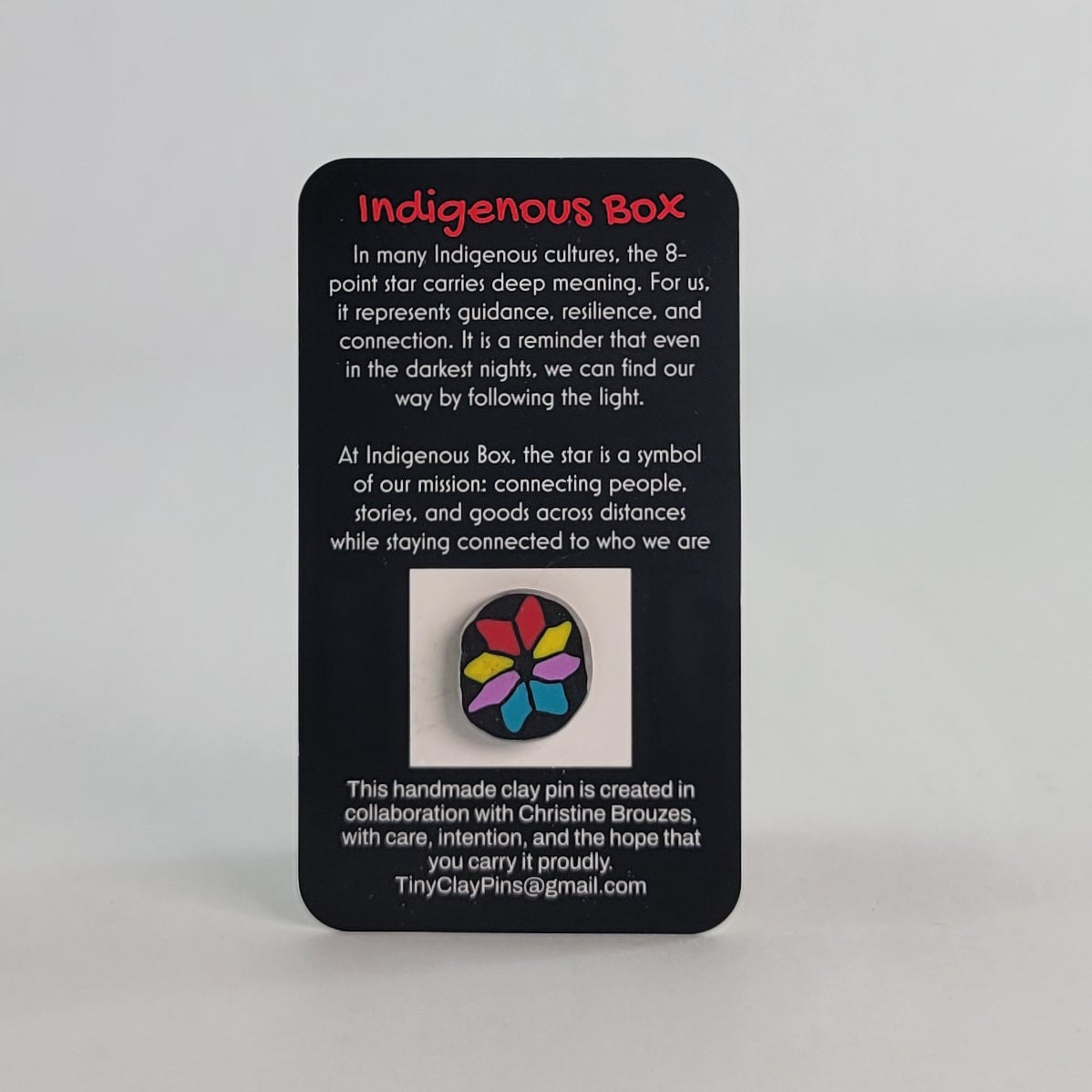 Tiny Clay Indigenous Star Pins