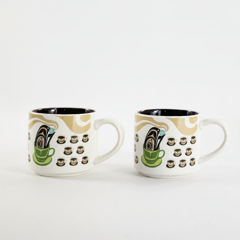 Raven Steals The Light in a Coffee Mug Espresso Mugs