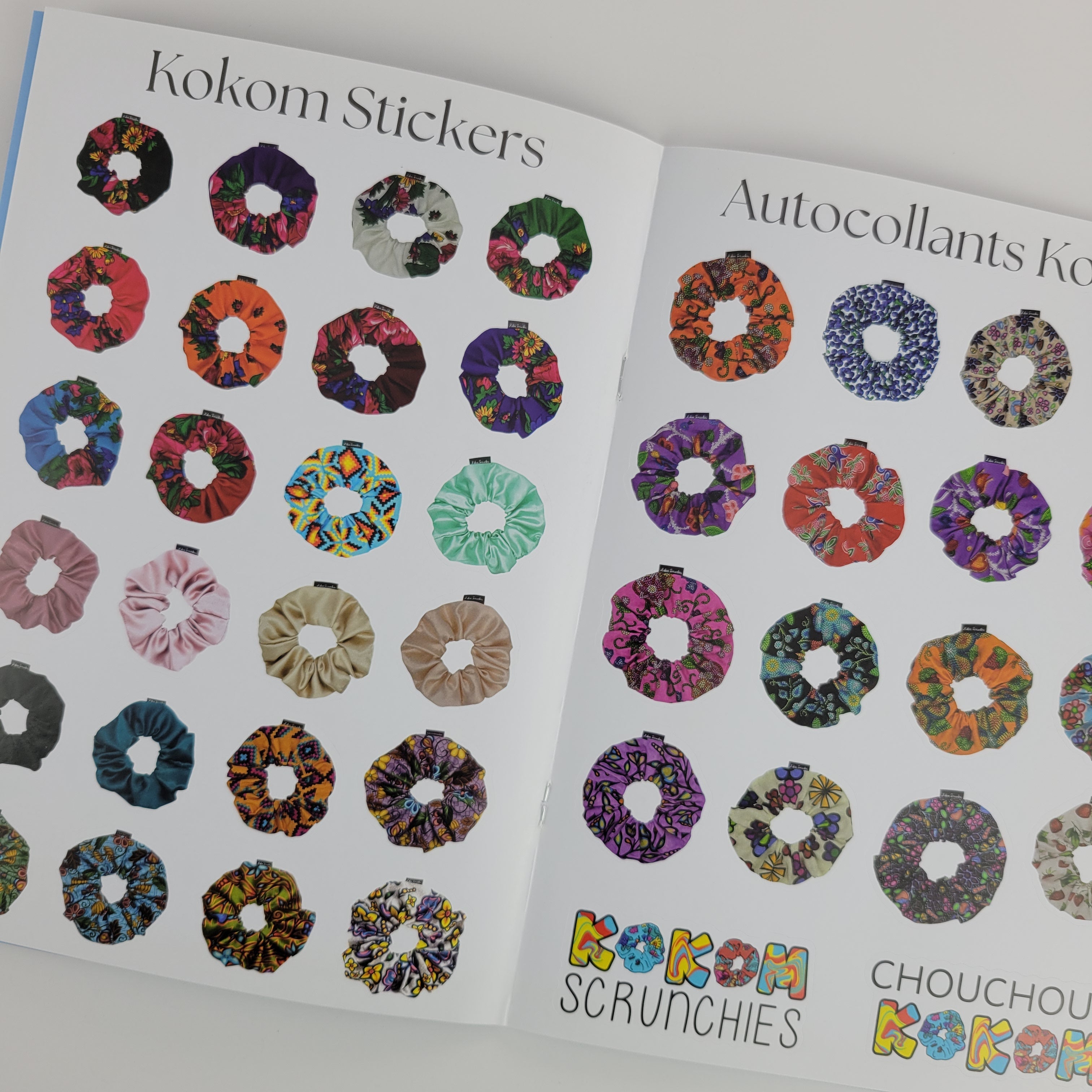 Kokom Scrunchies Bilingual Colouring Book