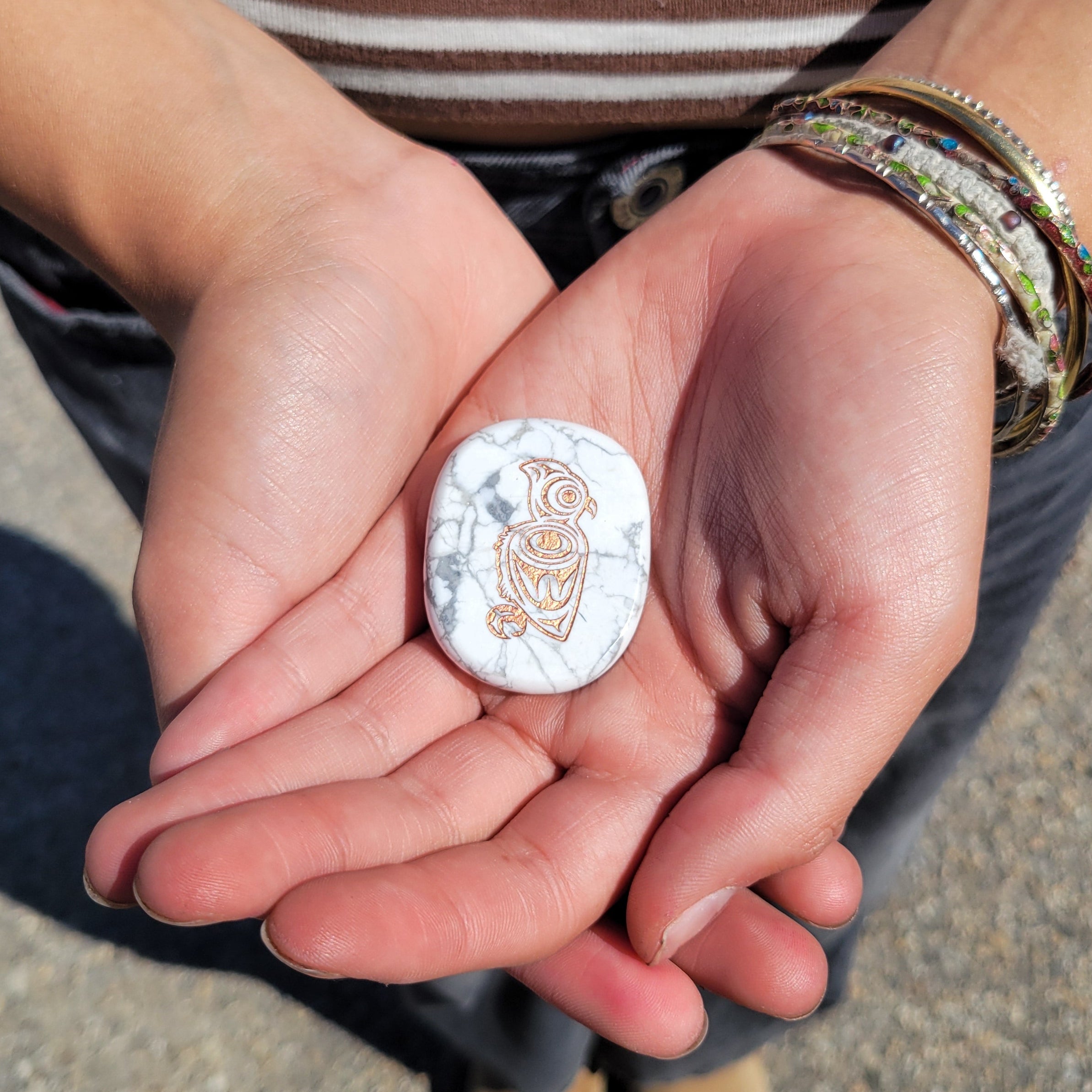 Howlite Spirit Owl Spirit Stone