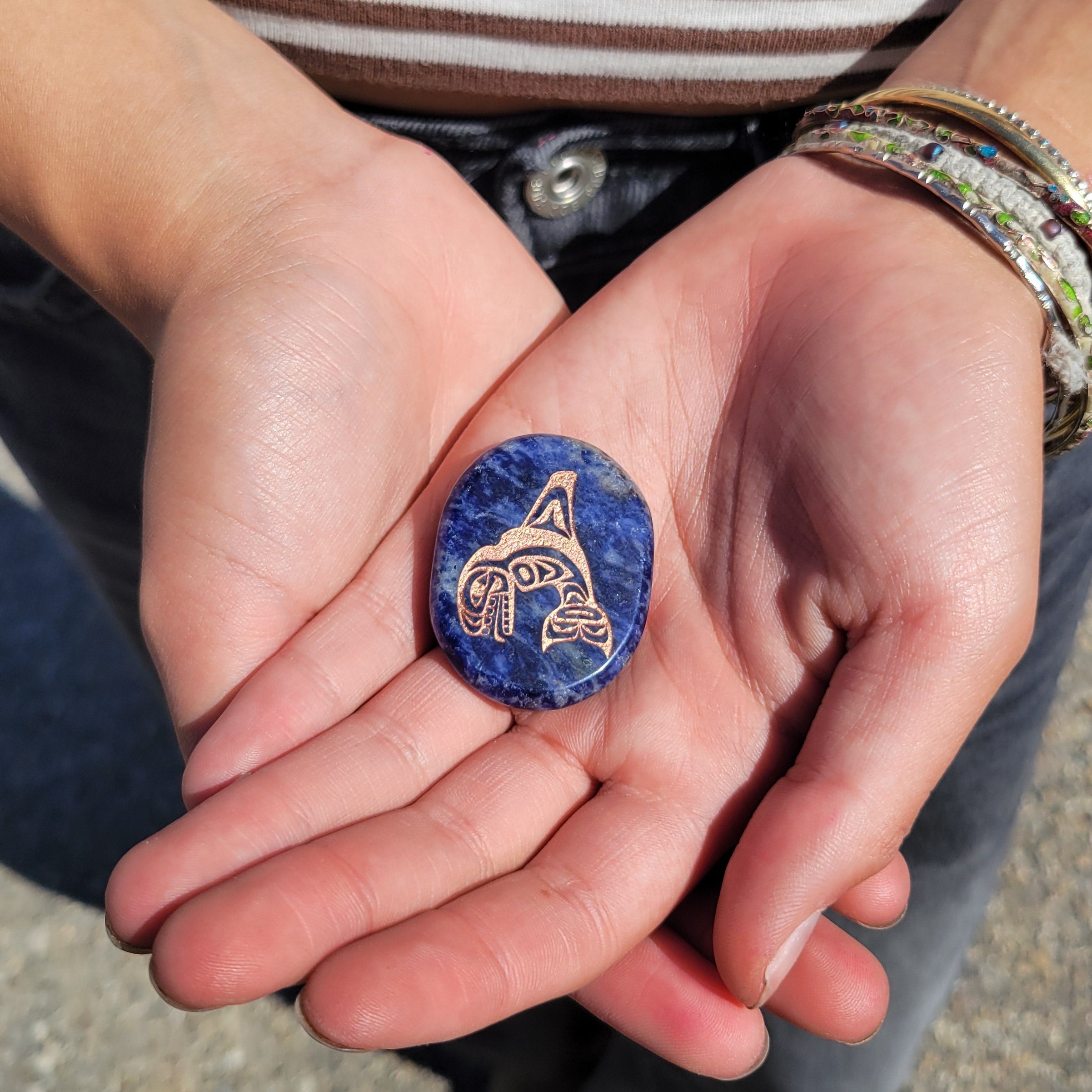 Sodalite Whale Spirit Stone
