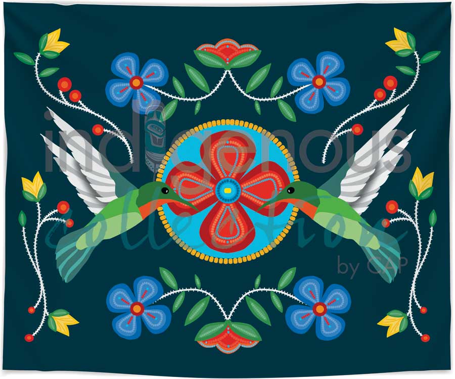 Indigenous Collection - Art Printed Fleece Blankets