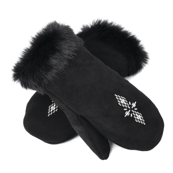 Manitobah Mukluks Fur Trimmed Mittens