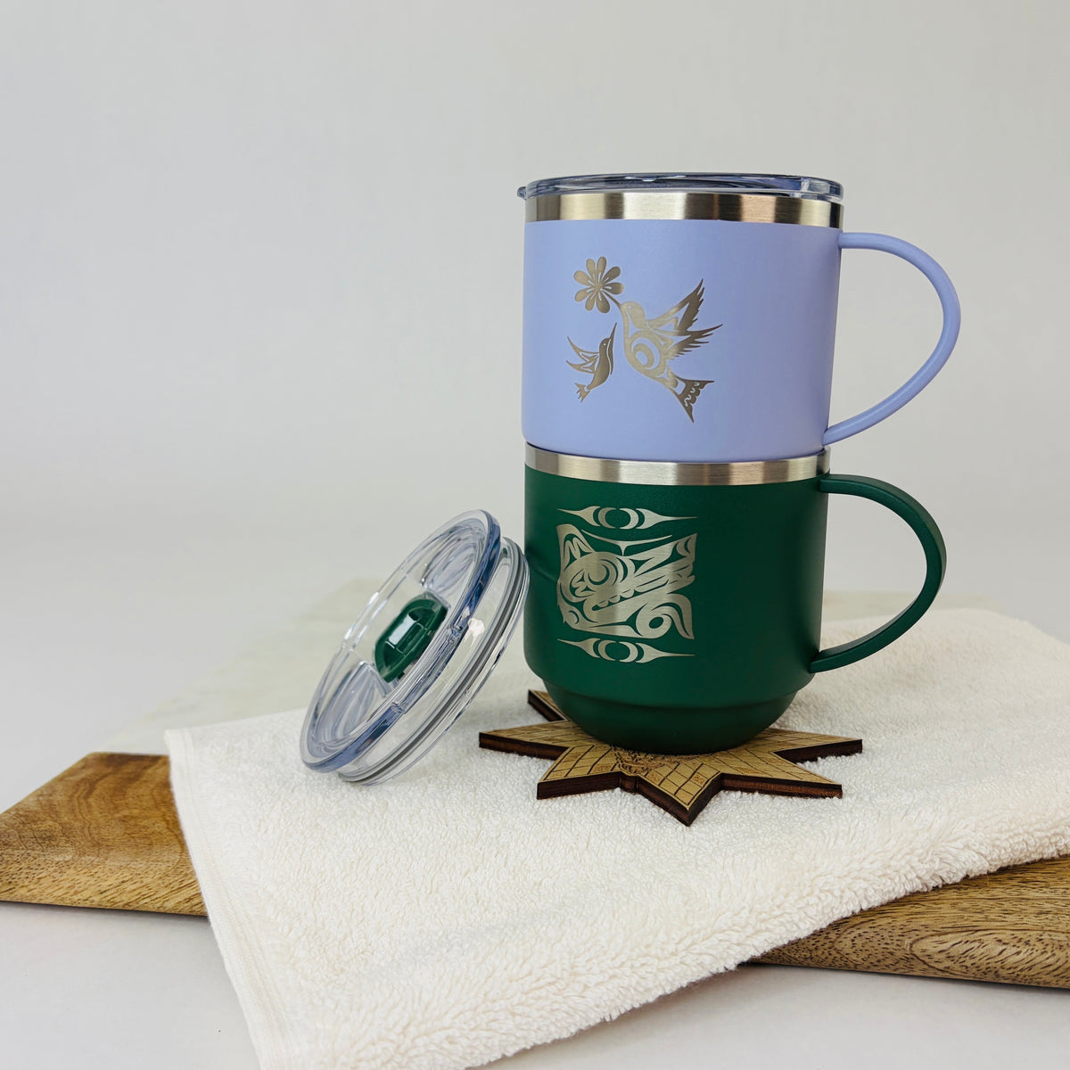 Hummingbirds Stackable Travel Mug 11oz