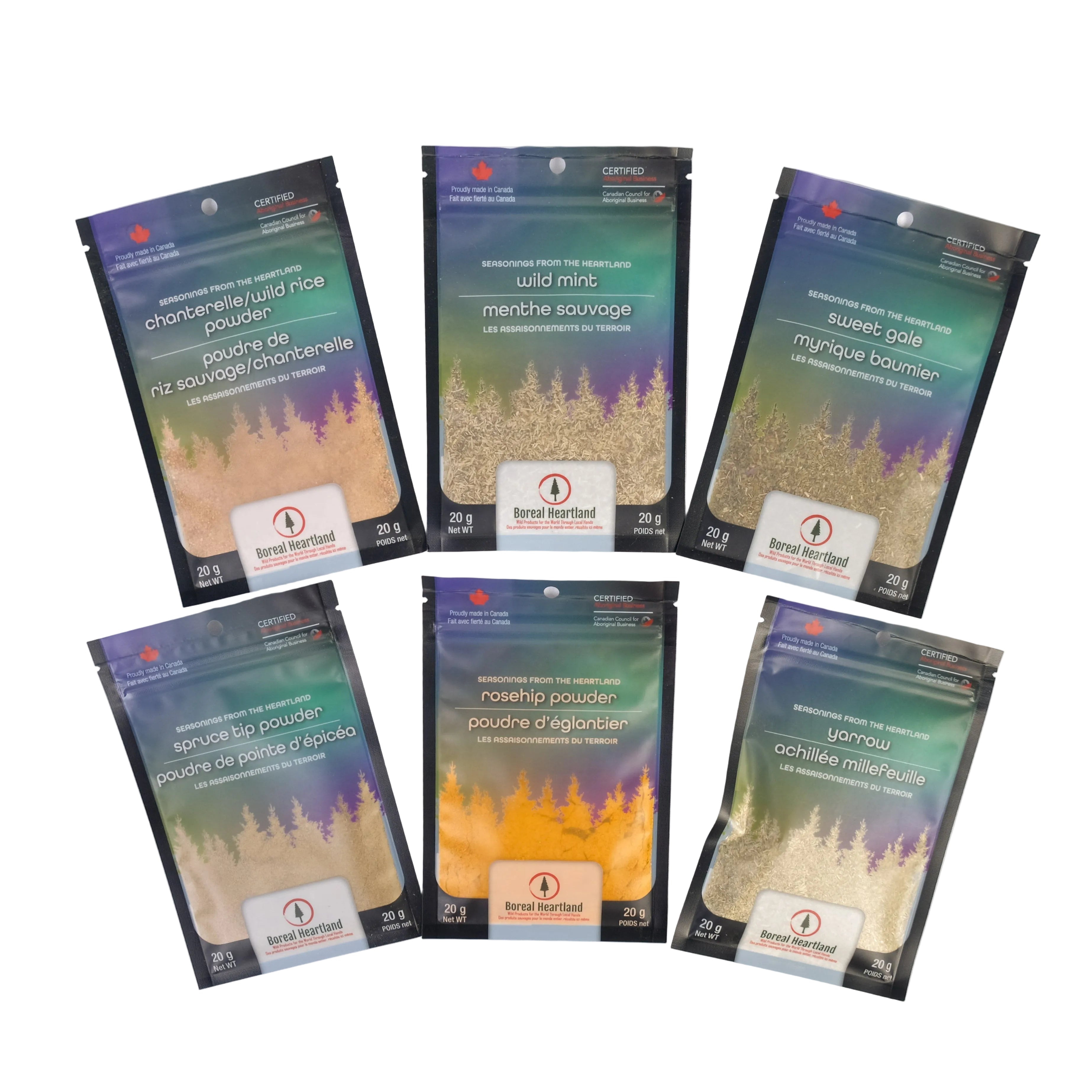 Boreal Heartland Seasonings - 20g pouches