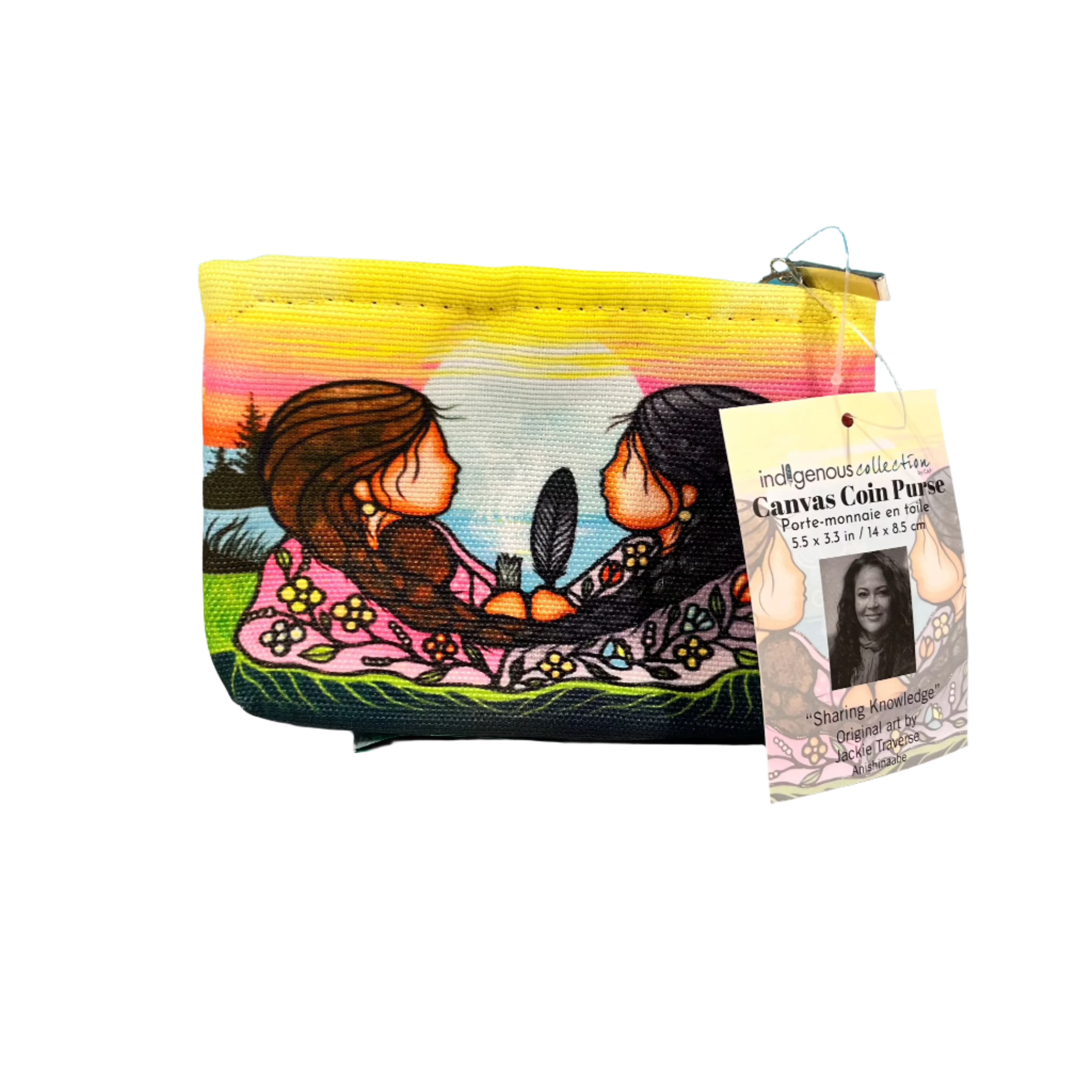 Canvas Coin Purse "Leaving Soon"
