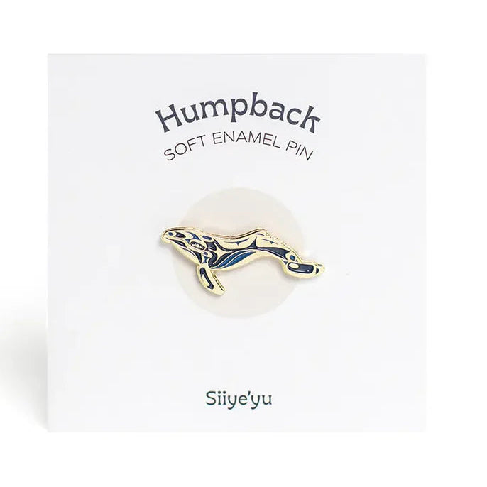 Soft Enamel Humpback Whale Pin