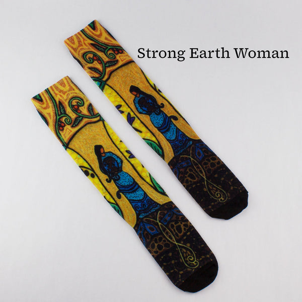 Art Print Dress Socks - Indigenous Box