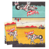 Art Printed Cotton Tea Towel - Indigenous Box