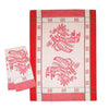 Art Printed Cotton Tea Towel - Indigenous Box