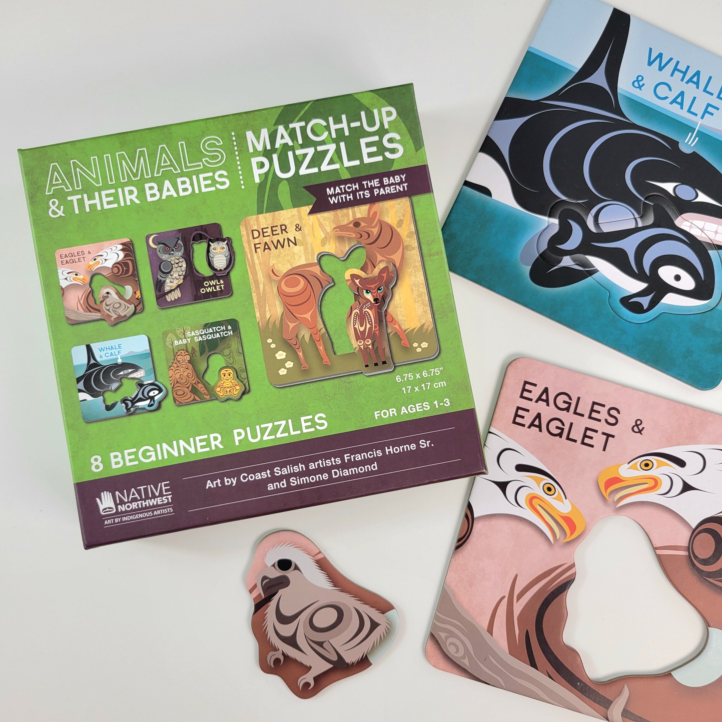 Animals & Their Babies - Match-up Puzzles