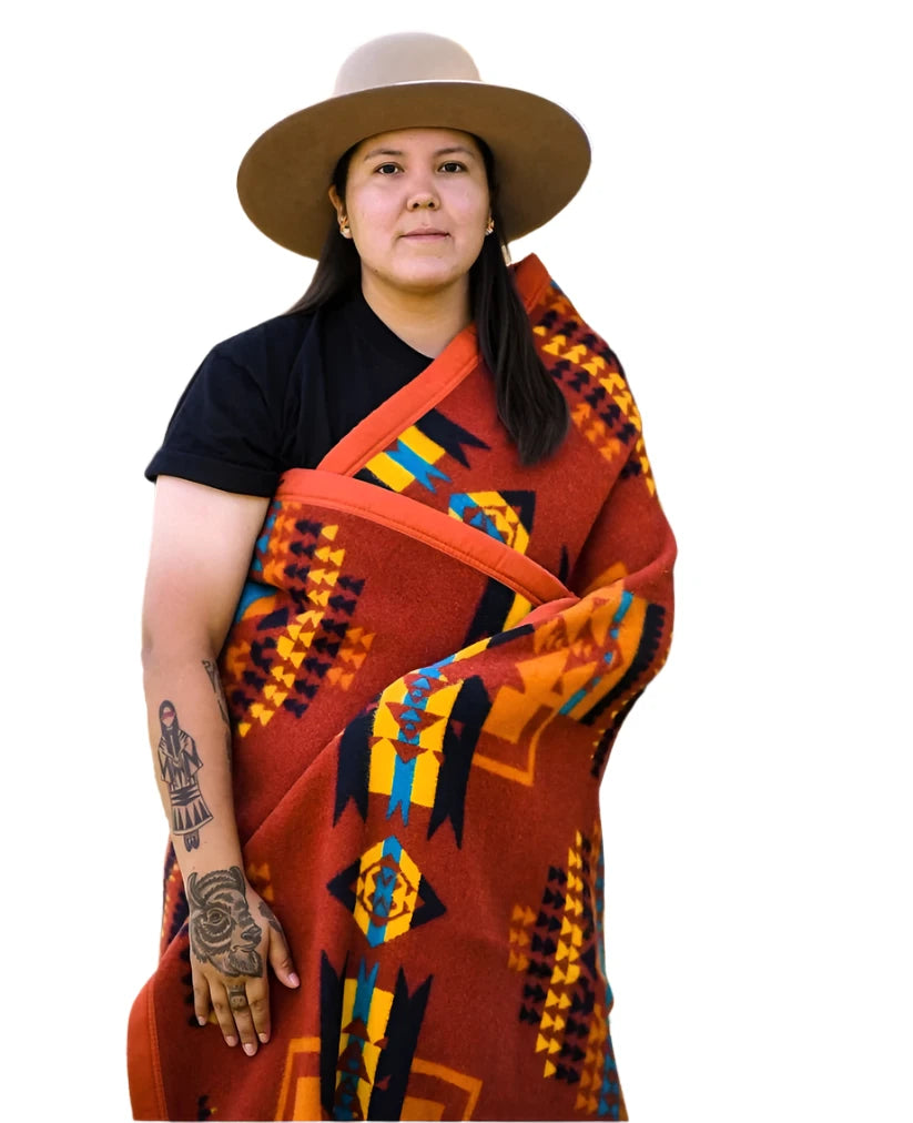 Boy Chief Premium Wool Blanket - Indigenous Box