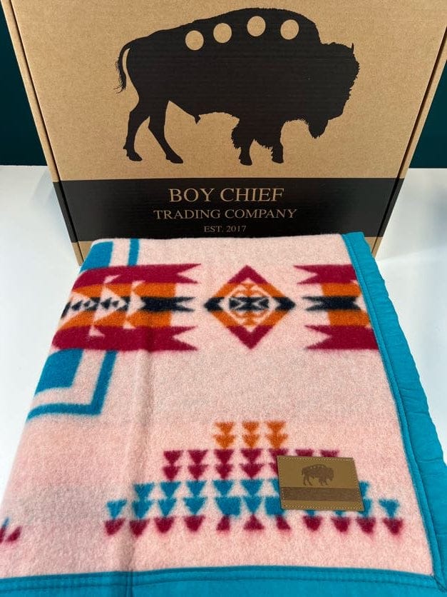 Boy Chief Premium Wool Blanket - Indigenous Box