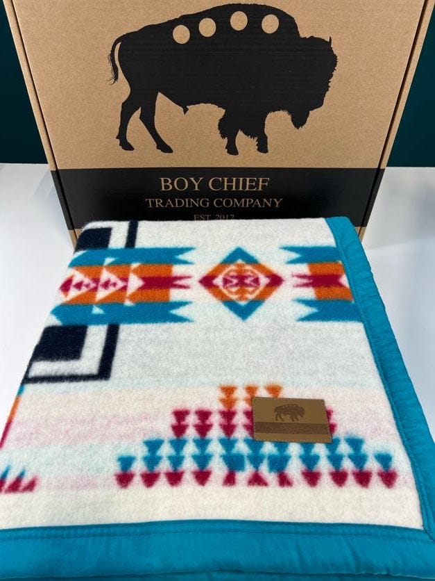 Boy Chief Premium Wool Blanket - Indigenous Box