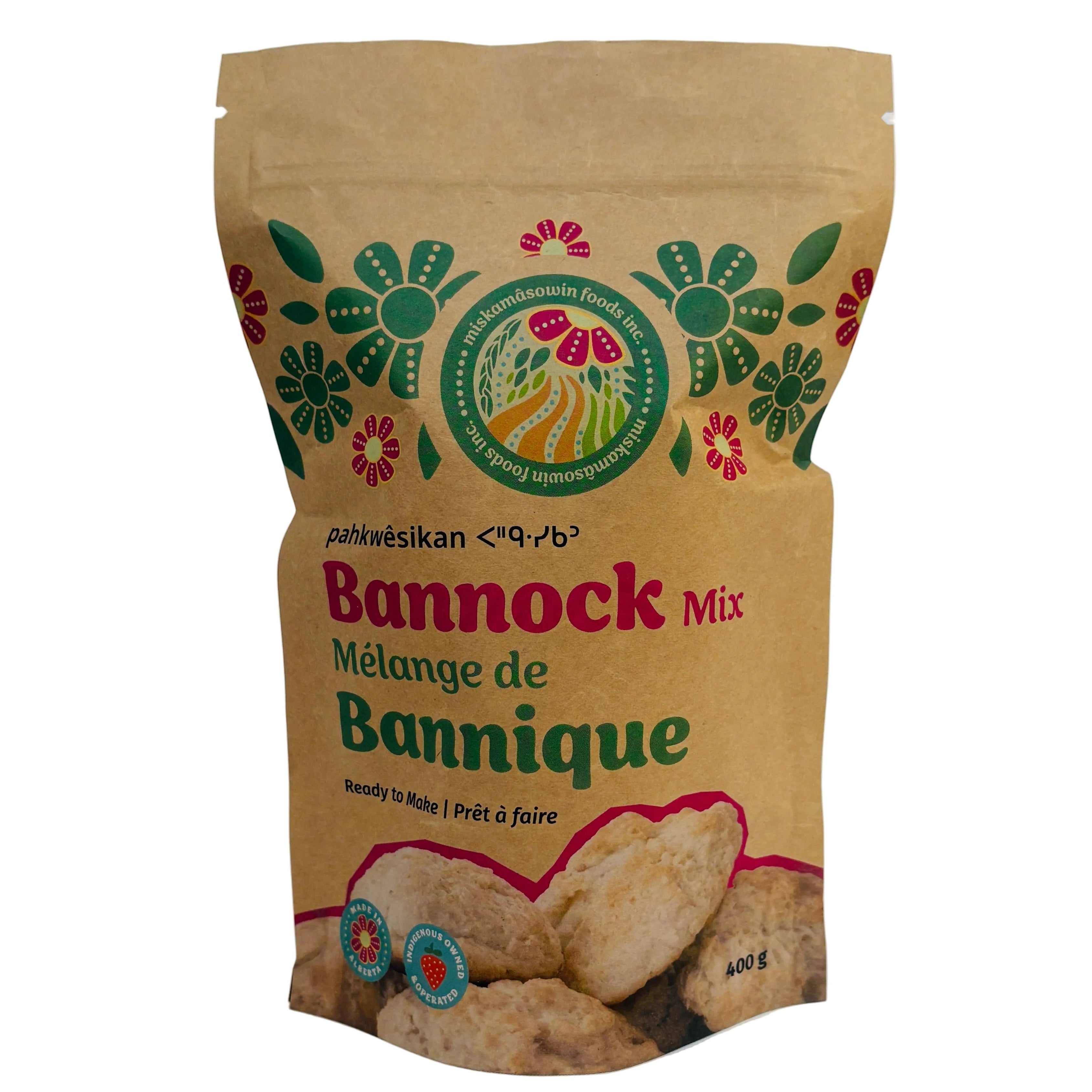 Miskamasowin Foods Inc. - Pahkwesikan Bannock Mix (400g/200g)