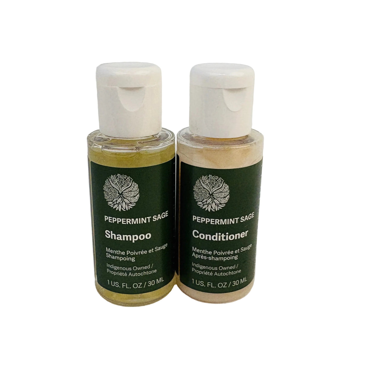 Peppermint Sage Mini Shampoo and Conditioner