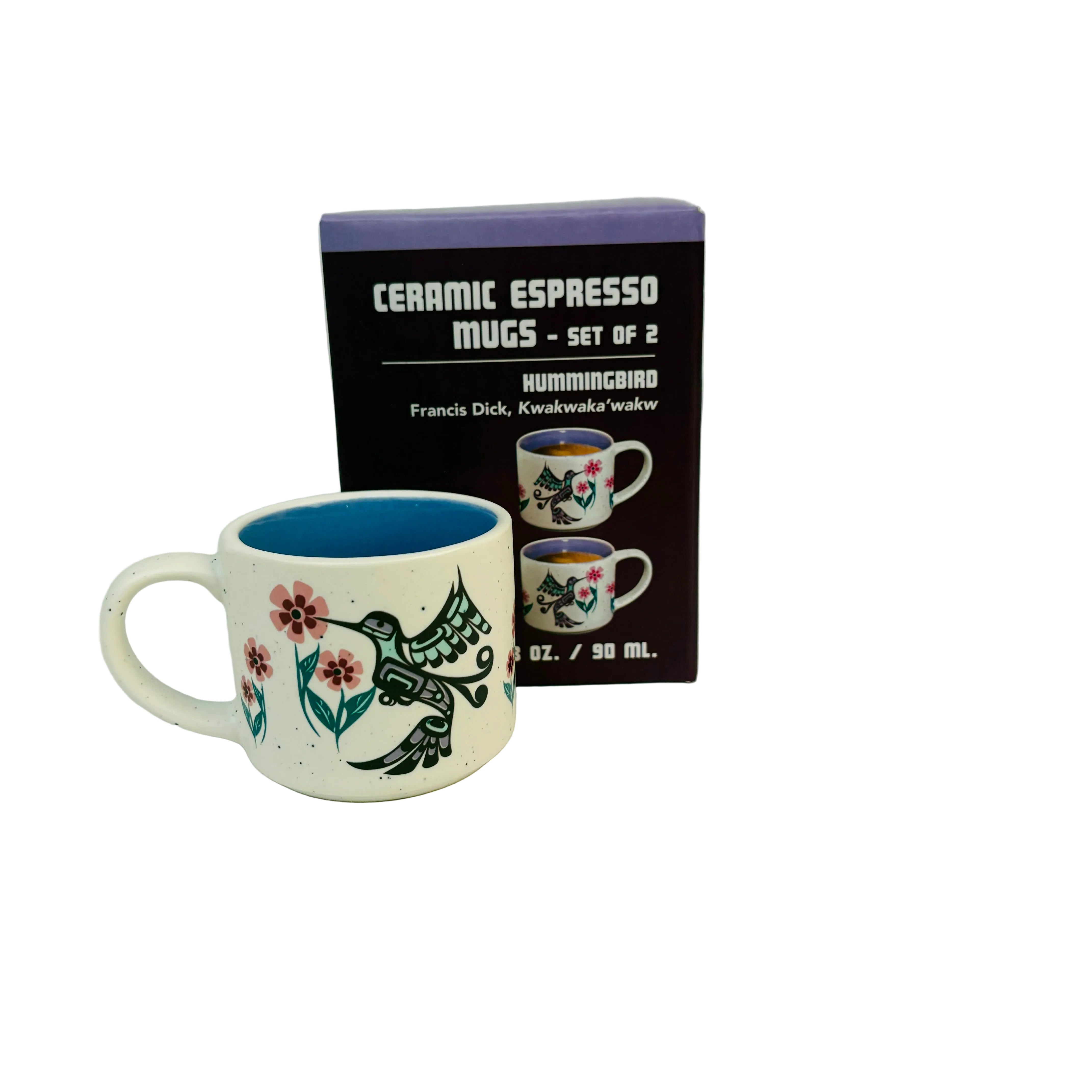 Native Northwest - Ceramic Espresso Mugs (Set of 2)