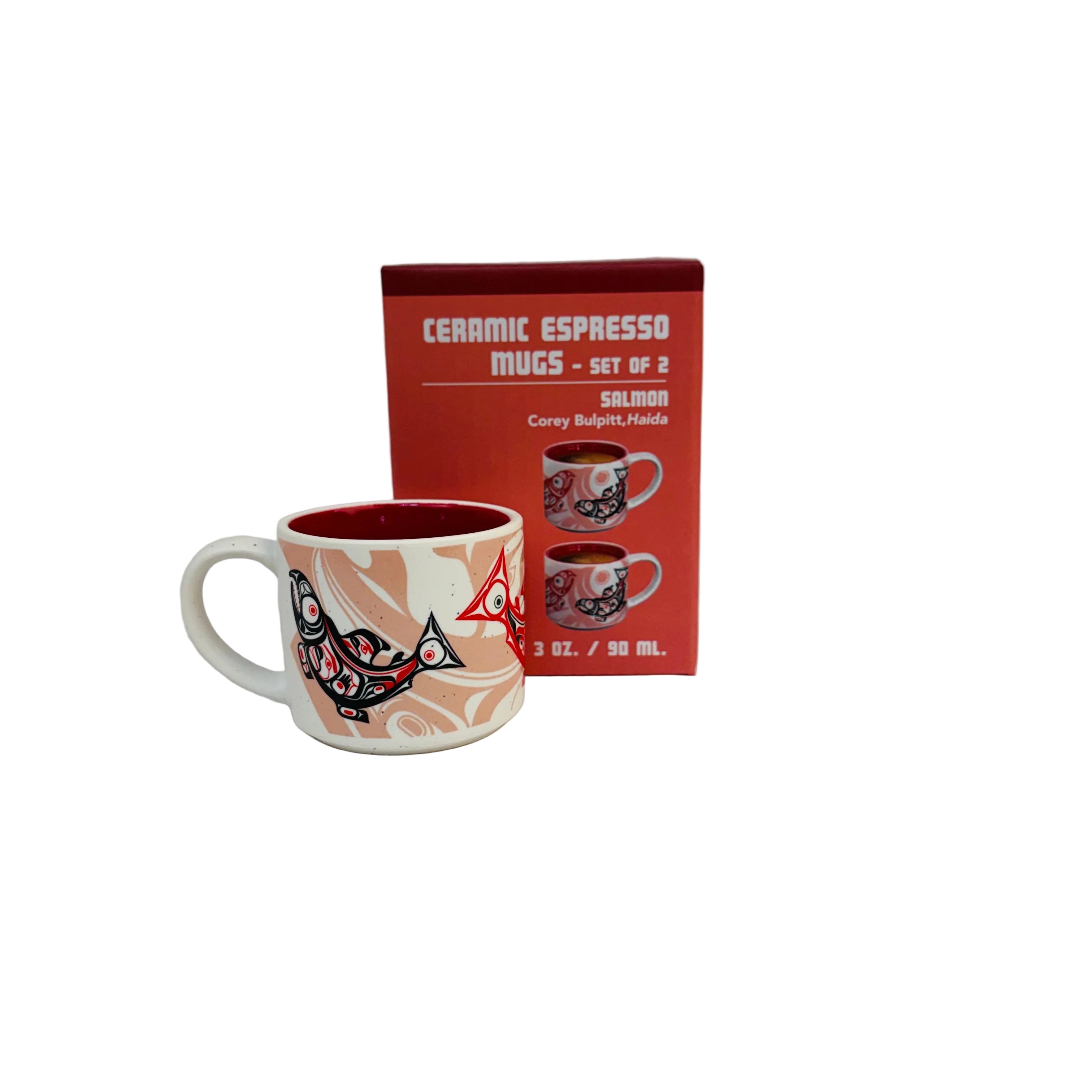 Native Northwest - Ceramic Espresso Mugs (Set of 2)