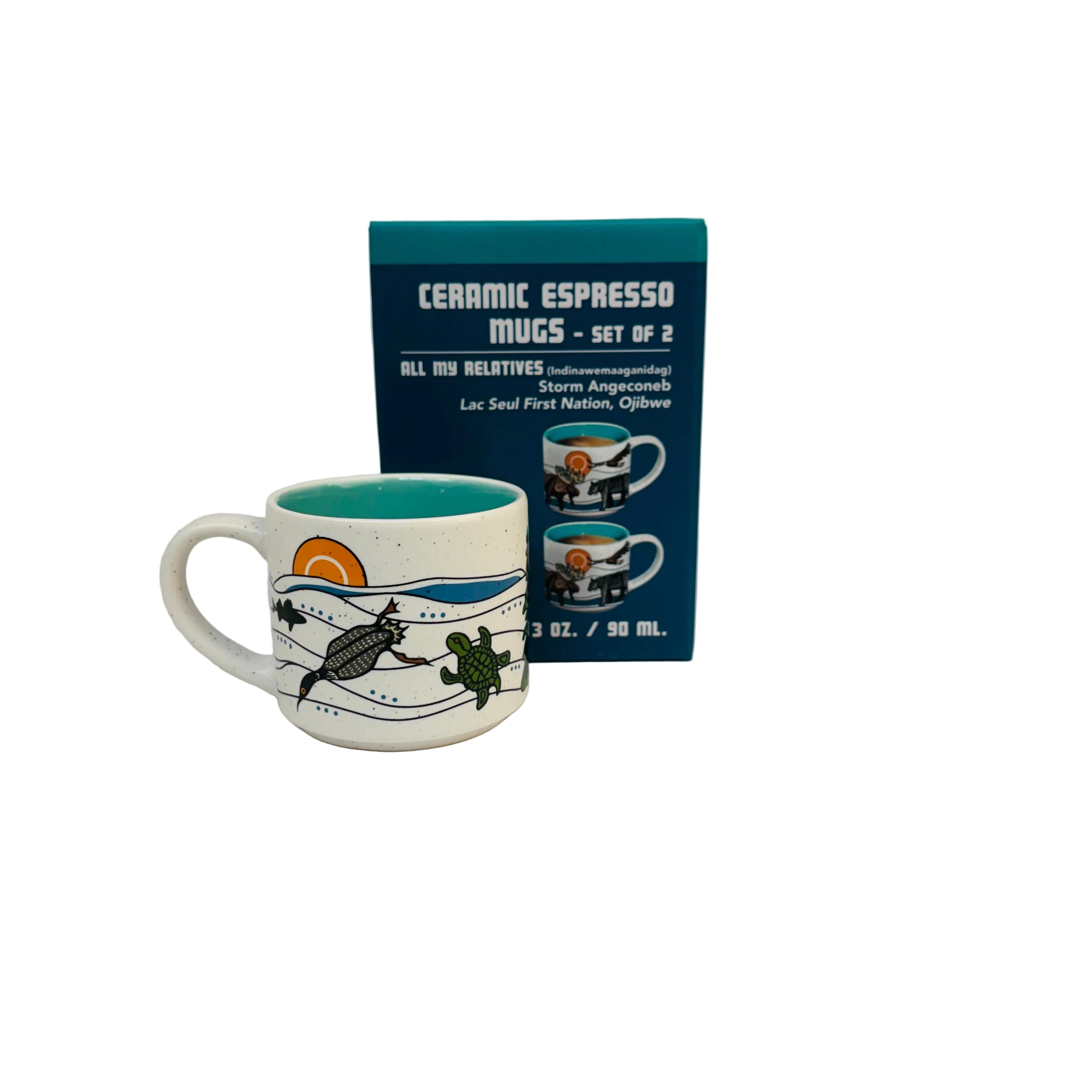 Native Northwest - Ceramic Espresso Mugs (Set of 2)