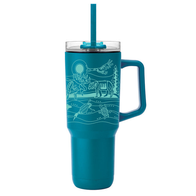 Native Northwest - 40oz Insulated Tumbler with a straw