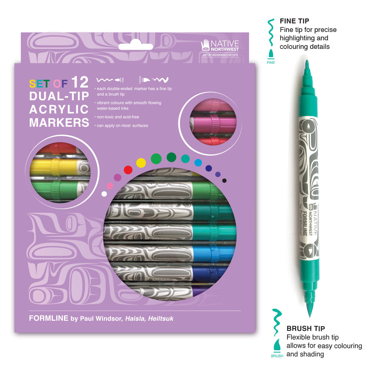 Dual tip Felt Markers