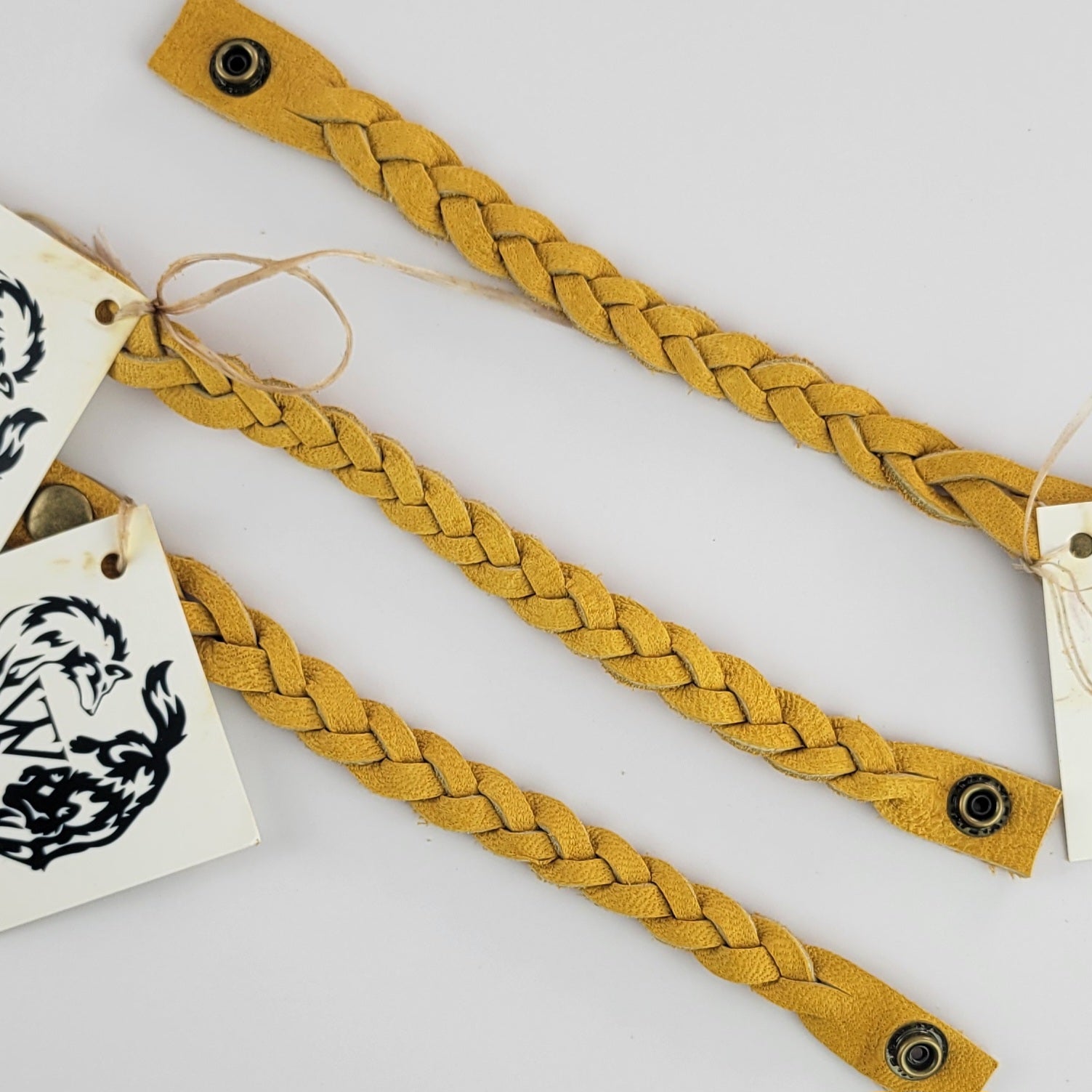 Gold Moosehide Bracelet