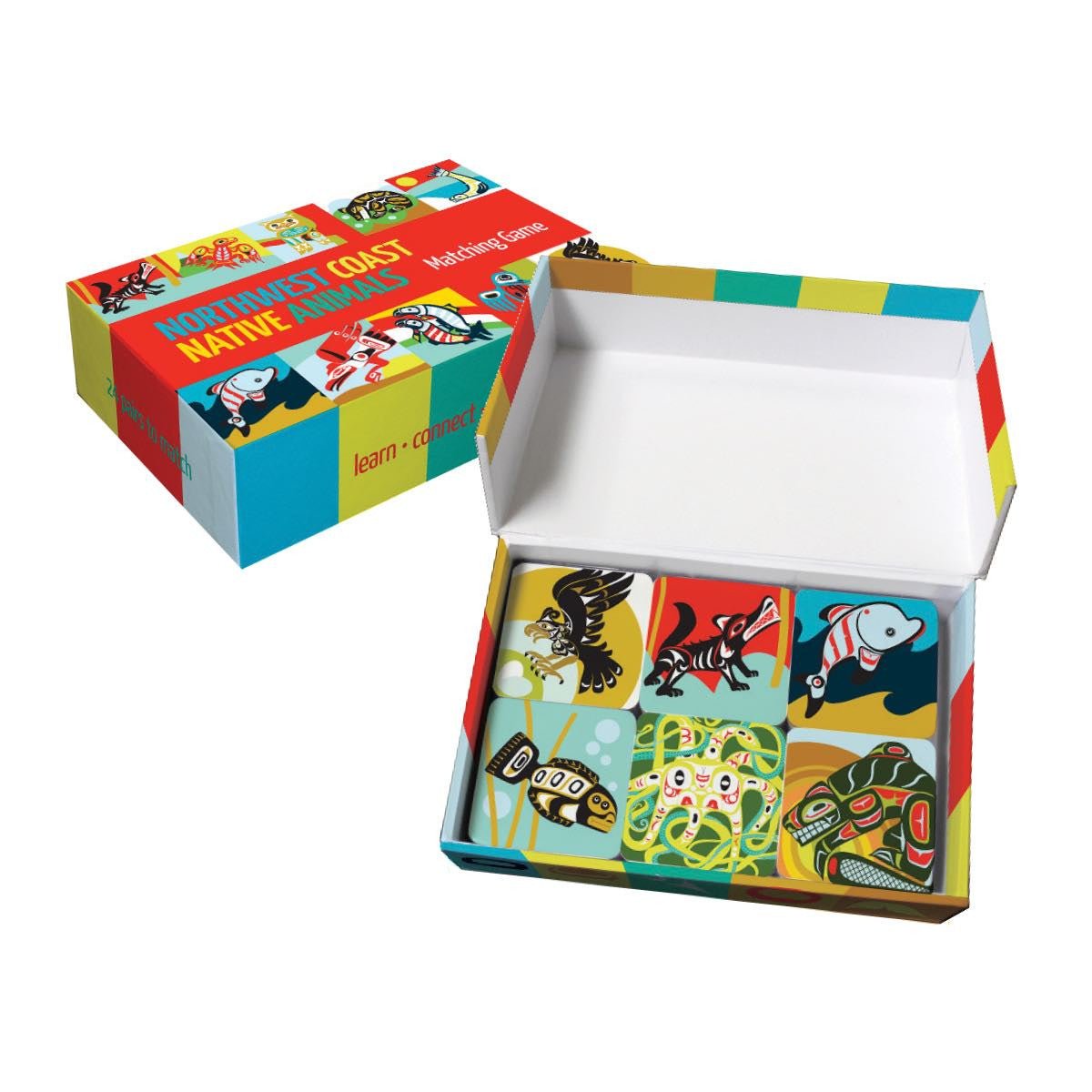 Northwest Coast Native Animals Matching Game - Indigenous Box