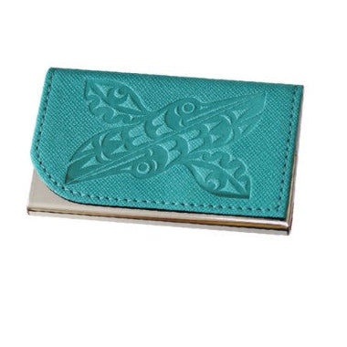 Teal Business Card Holder Case
