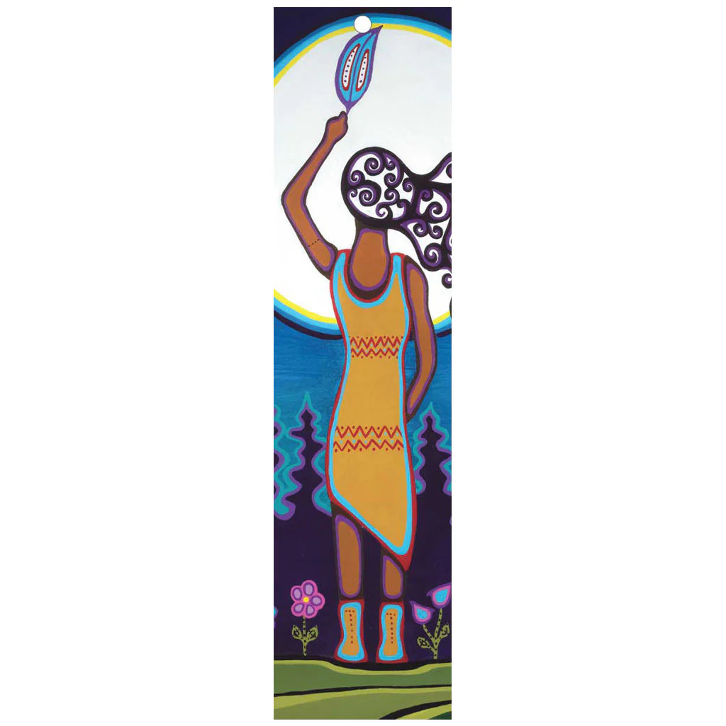 Bookmark - Woman and Grandmother Moon by Patrick Hunter "Leaving Soon"