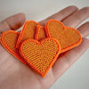 Proud Wednesday Beaded Orange Heart Pin