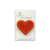 Proud Wednesday Beaded Orange Heart Pin