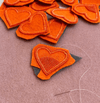 Proud Wednesday Beaded Orange Heart Pin