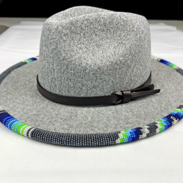 Angie Styles Beaded Wide-Brimmed Felt Hat